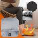 Electrical Foot Warmers for Men & Women | Fast Heating Pillows with 3 Settings | Soft & Breathable | Ideal Relaxation Gift (Gray One Size) - Buy Online on GoSupps.com