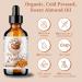 Organic Sweet Almond Oil 4oz - Bella Terra Oils | Pure Cold-Pressed Vitamin E Rich - Luxurious Skin Care - Buy Online on GoSupps.com