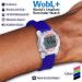 WobL Waterproof Vibrating Alarm Countdown Timer Watch - Small Size, 9 Alarms, Blue - Ideal for Sports, Medicine, Meetings, and Potty Reminders - Buy Online on GoSupps.com