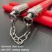 OWNALL Flexible Polyurethane Rubber Nunchucks for Adults | High Hardness & Elasticity with Steel Swivel Chain | Durable & Safe for Professionals - Red - Buy Online on GoSupps.com