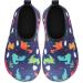 JIASUQI Kids Water Shoes - Quick Dry Barefoot Aqua Socks for Beach & Pool - Navy Dinosaur Design - Size 12/12.5 UK Child - Buy Online on GoSupps.com
