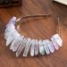 AWAYTR Raw Crystal Quartz Crown Rhinestone Tiara Headband - Watercolor Mermaid Headpiece for Women, Perfect for Weddings & Parties - Buy Online on GoSupps.com