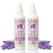 TotLogic Kids Hair Detangler Spray Lavender Bliss 2 Pack (8 Ounces Each) - Toddler & Baby Leave In Detangling Conditioner Naturally Scented with Essential Oils Detangles Conditions Lavender 2 Pack