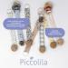 Buy Piccolila Organic Cotton Baby Pacifier Chain | BPA-Free Silicone & Wood Clip | Flower Meadow Design - Buy Online on GoSupps.com