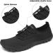 SAGUARO Unisex Bathing Shoes - Breathable Thick Sole (Size 36-46 EU) | Deep Black | International Shipping Available - Buy Online on GoSupps.com