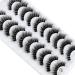 AMSDCN 10Pairs Transparent Band Natural Long 3D Faux Mink False Eyelashes - 5D-Y21 - Buy Online on GoSupps.com
