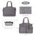 Bizcasa Baby Diaper Bag - 13 Pockets Portable Travel Handle Large Storage Space Includes Pacifier Bag - Gray - Buy Online on GoSupps.com
