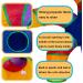DeeNiner Colorful Cat Tunnel for Indoor Cats - Large 5 Way Collapsible Interactive Peek Hole Tube Toy with Play Ball - Rainbow S-Shape Design - Buy Online on GoSupps.com
