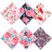 Amaxiu glasses cleaning cloths 6 pieces of flowers microfiber glasses cleaner soft reusable multicolored glasses for sunglasses camera objective cell phones laptops 16 * 16cm
