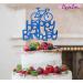 LissieLou Bicycle Style Happy Birthday Cake Topper Decoration in Dark Blue Made in the UK - Buy Online on GoSupps.com