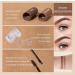 Eyebrow Stamp Double-ended Brow Cream Stamp with 2 Colour Long-Lasting Nature Eye Brow Powder 10 Reusable Eyebrow Stencils 2 Eyebrow Pen Brushes (Brown & Medium Brown) - Buy Online on GoSupps.com