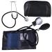 Vega Manual blood pressure monitor with stethoscope manual blood pressure cuff aneroid blood pressure monitor for nurse doctors senior adults (black)