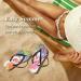 Shop Mnsruu Tropical Flower Flamingo Bird Flip Flops - Multicolor & Stylish Comfort for Summer | International Shipping - Buy Online on GoSupps.com