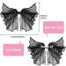 OIIKI 2 Pack Lace Bow Hair Clips - Korean-Style Mesh Barrette for Wedding Party - Black White - Buy Online on GoSupps.com