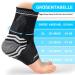 Adjustable Unisex Ankle Bandage | Professional Flexible Support for Sports & Achilles Tendon Pain Relief | S Black - Buy Online on GoSupps.com