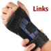 Freeetoo Wrist Support for Carpal Tunnel Syndrome - Comfort Wrist Bandage with 3 Metal Rails for Tendinitis & Arthritis (L/XL Left-Black) - Buy Online on GoSupps.com