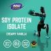 NOW Sports Nutrition Soy Protein Isolate 25g with BCAAs, Creamy Vanilla Powder - 2lb - Buy Online on GoSupps.com