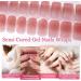 20Pcs Semi Cured Gel Nail Strips Self-Adhesive Full Wrap Gel Nail Art Stickers Long-Lasting Waterproof Gel Nail Polish Wraps Salon-Quality French Manicure Set (UV/LED Lamp Required) - Sparkle Pink - Buy Online on GoSupps.com