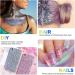 URAQT Holographic Mermaid Body Glitter Gel - Chunky Cosmetic Glitter for Face, Body, Hair, and Nails - Blue - Buy Online on GoSupps.com