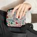 GIAPB Period Bag Sanitary Napkin Holder & Makeup Pouch - Vintage Flowers Deer Color - Buy Online on GoSupps.com