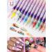 Buy 3D Nail Art Pens - 12 Colors Fine Tips for DIY Nail Designs | International Shipping Available - Buy Online on GoSupps.com