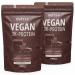 Nutri + vegan protein chocolate brownie 2000 g - multi -component powder chocolate - herbal protein powder chocolate 2 kg - protein powder for outrageously delicious protein shakes chocolate brownie 2 kg (2 Pack)