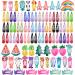 100 pieces of hair non -slip snap hair clips sweets color metal hair clips for children girls women hair jewelry