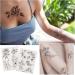 37 Sheets Black Flower & Butterfly Temporary Tattoos Waterproof Long-Lasting Body Art Stickers Fake Tattoos For Women Girls - Buy Online on GoSupps.com