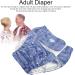 Adjustable Reusable Adult Diaper Pants - Incontinence Care for Seniors | Washable & Comfortable (Blue) - Buy Online on GoSupps.com