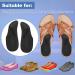 Arch Support Inserts for Plantar Fasciitis Relief | Gel Heel Cushions & Insoles for Men & Women - Comfort & Support in Black (Small - Buy Online on GoSupps.com