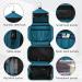 Homchen Waterproof Hanging Travel Toiletry Bag - Portable Cosmetic Wash Bag for Men and Women (L E-Green) - Buy Online on GoSupps.com