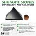 Authentic Shungite Crystal Pyramid for Home and Office Protection - 2.36 Polished Black Stone Pyramid - Buy Online on GoSupps.com