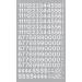 Chartpak Self-Adhesive Vinyl Numbers  1/2 Inch High  White  210 per Pack (01116) - Buy Online on GoSupps.com