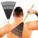 Back Scratcher | Lightweight, Oversized Rake Back Scratcher | 15 Prongs, Wider Size Scratching Claw | Anti-Slip Handle | Ergonomic Back Scratcher for Men and Women | Backscratchers for Adults (Black)