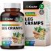 Leg Cramps Supplement with Magnesium, Turmeric & Ginger - 1200mg, 100 Capsules - Buy Online on GoSupps.com