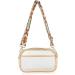 Oufegm Clear Crossbody Purse with Guitar Strap - Stadium Approved Bag for Women in Gold - Buy Online on GoSupps.com