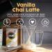 Bar Bar Vanilla Chai Latte Pack of 4 x 250 g Instant preparation with black tea vanilla & spices Vegan natural without artificial flavors 48 cups Handmade in Belgium - Buy Online on GoSupps.com