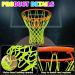 Night Light Glow in The Dark Basketball Net | Heavy Duty Replacement | 12 Loops | Fits Standard Indoor/Outdoor Hoop Rims | Nylon | Green - Buy Online on GoSupps.com