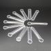 1040 O-Rings - Orthodontic Elastomeric Ligature Ties for Braces. Elastic O-Ring Rubber Bands for Orthodontic Brackets. (Clear)