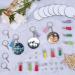 80 PCS Sublimation Blanks Keychains & Coasters Kit for DIY Art Crafts - Round Double-Sided Heat Transfer Key Chains & Tassels Set - Buy Online on GoSupps.com