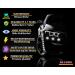 Biomar Labs Hexagon Reflective Stickers Set - 71 Self-Adhesive Bike Safety Reflectors (Black) - Premium Reflex Film for Enhanced Visibility - Buy Online on GoSupps.com