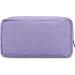 E-Tree Canvas Zip Cosmetic Travel Bag | Portable Makeup Case & Toiletry Pouch - Purple Rectangle - Buy Online on GoSupps.com