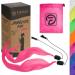 Diabolo leisure sports UV glowing Poi in pink - Angel Wings Spinning Pois. Spiral Pois soft pois for beginners and professionals 60cm