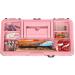Fishing Single Tray Tackle Box- 55 Piece Gear Kit with Sinkers in Pink | [Brand Name] - Buy Online on GoSupps.com