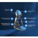 BODYTONIX Plantar Fasciitis Night Splint - Achilles Pain Relief for UK 9-12 - Foot Brace for Arch and Heel Pain - Buy Online on GoSupps.com