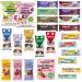 Foodloose to get to know each other |Vegan candy box with 25 different organic snacks without sophisticated sugar |Mix of nutring fruit gums groove butter bits apple chips and cream bars get to know 1 piece (25 pack)