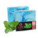 Panu soap mint - vegan shower soap for all skin types - natural soap as a fixed shower gel and solid shampoo - Premium soap bar - Natural shower chunk as a fixed shower gel mint 110 g (1 Pack)