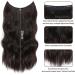 Adjustable Invisible Wire Hair Extensions | 20 Inch Synthetic Halos | Auburn Brown | Clip In Real Hair - Buy Online on GoSupps.com