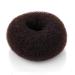 Beaute Galleria Hair Donut Bun Maker Ring Style Mesh Chignon Ballet Sock Bun (Large, Brown) Large (Pack of 1) Brown