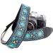 Art Tribute Blue Woven Vintage Camera Strap for DSLR - Floral Embroidered Neck & Shoulder Strap - Perfect Gift for Men & Women Photographers - Buy Online on GoSupps.com